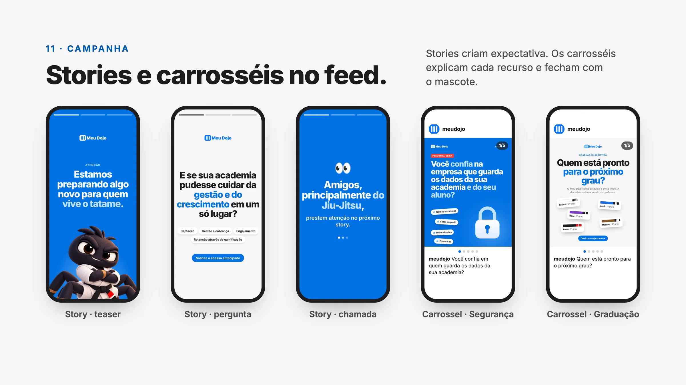 Campanha: stories e carrosséis
